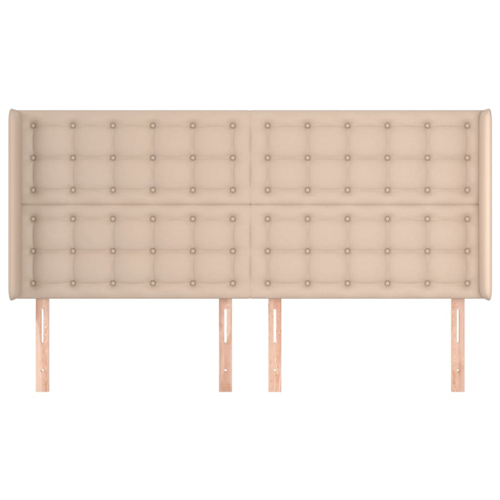 Testiera ad Orecchio Cappuccino 163x16x118/128 cm in Similpelle | homemem39