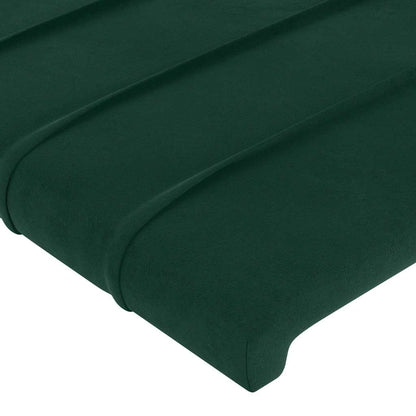 Testiera ad Orecchio Verde Scuro 93x16x118/128 cm in Velluto | homemem39