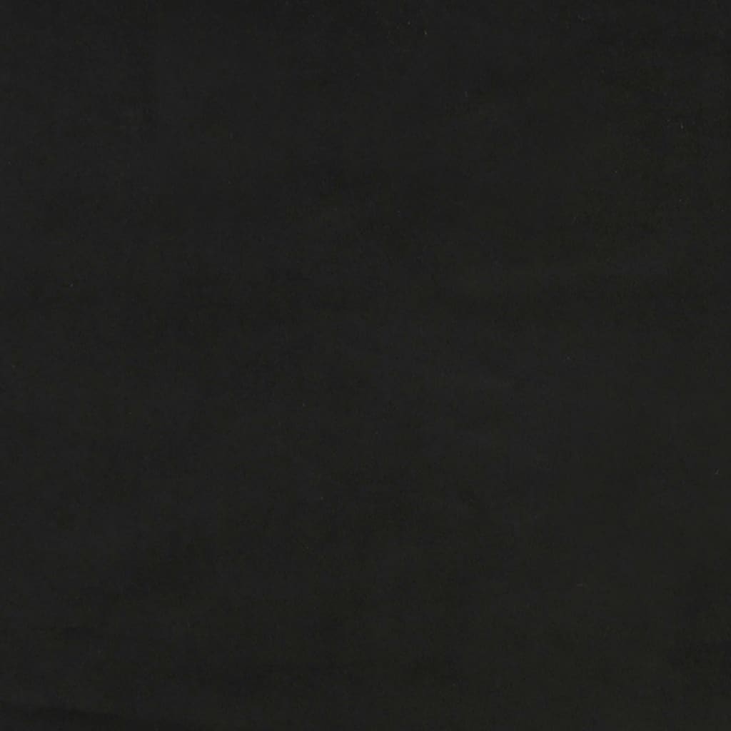 Testiera ad Orecchio Nera 83x16x118/128 cm in Velluto | homemem39