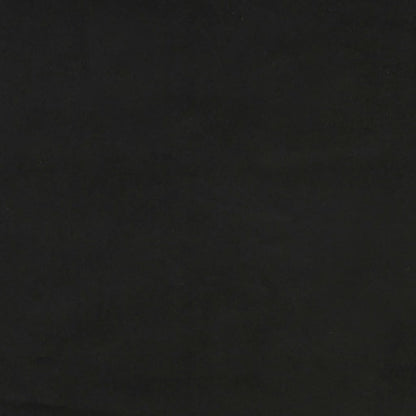 Testiera ad Orecchio Nera 83x16x118/128 cm in Velluto | homemem39