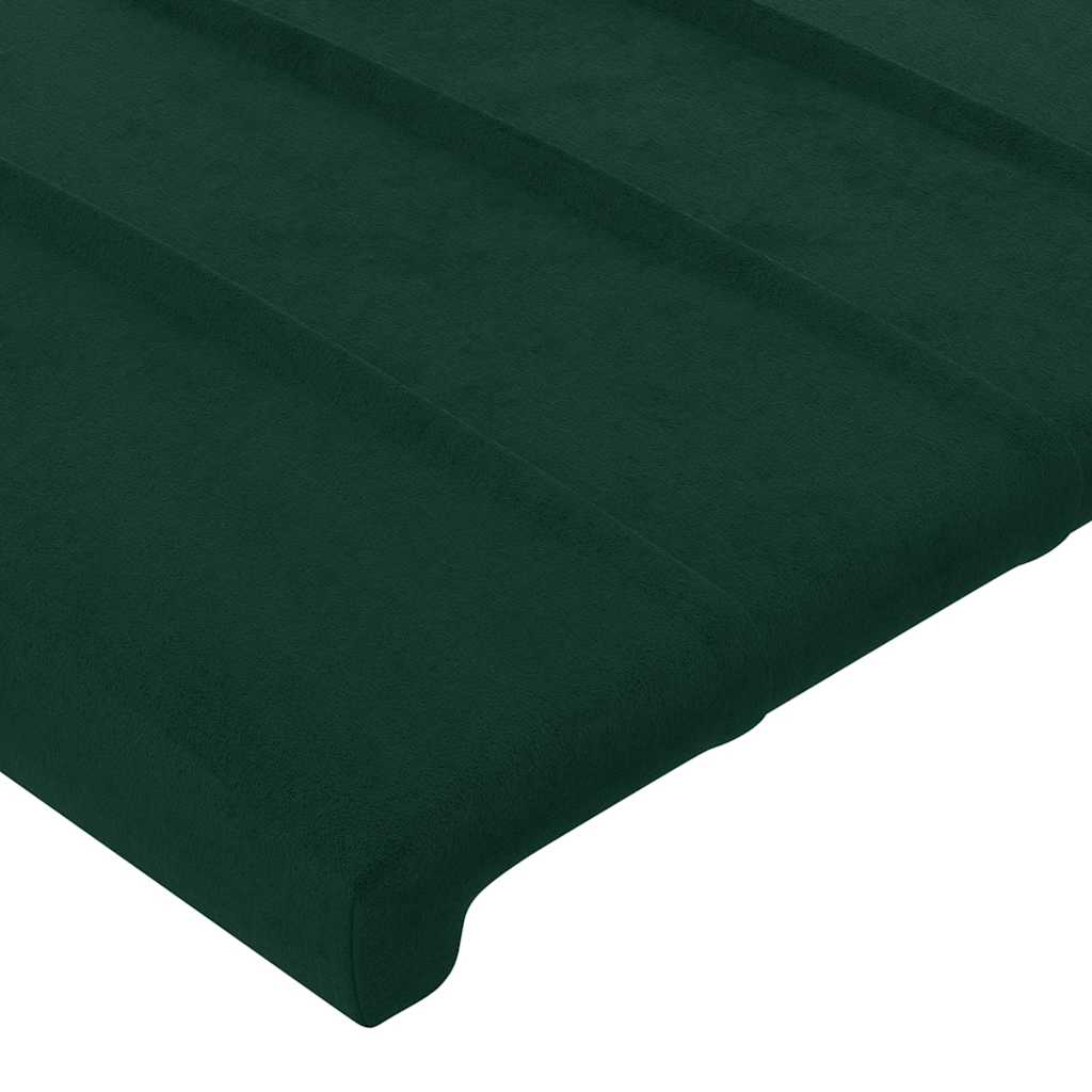 Testiera ad Orecchio Verde Scuro 183x16x118/128 cm in Velluto | homemem39