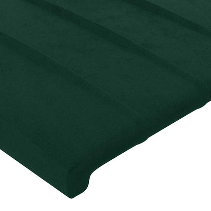 Testiera ad Orecchio Verde Scuro 183x16x118/128 cm in Velluto | homemem39