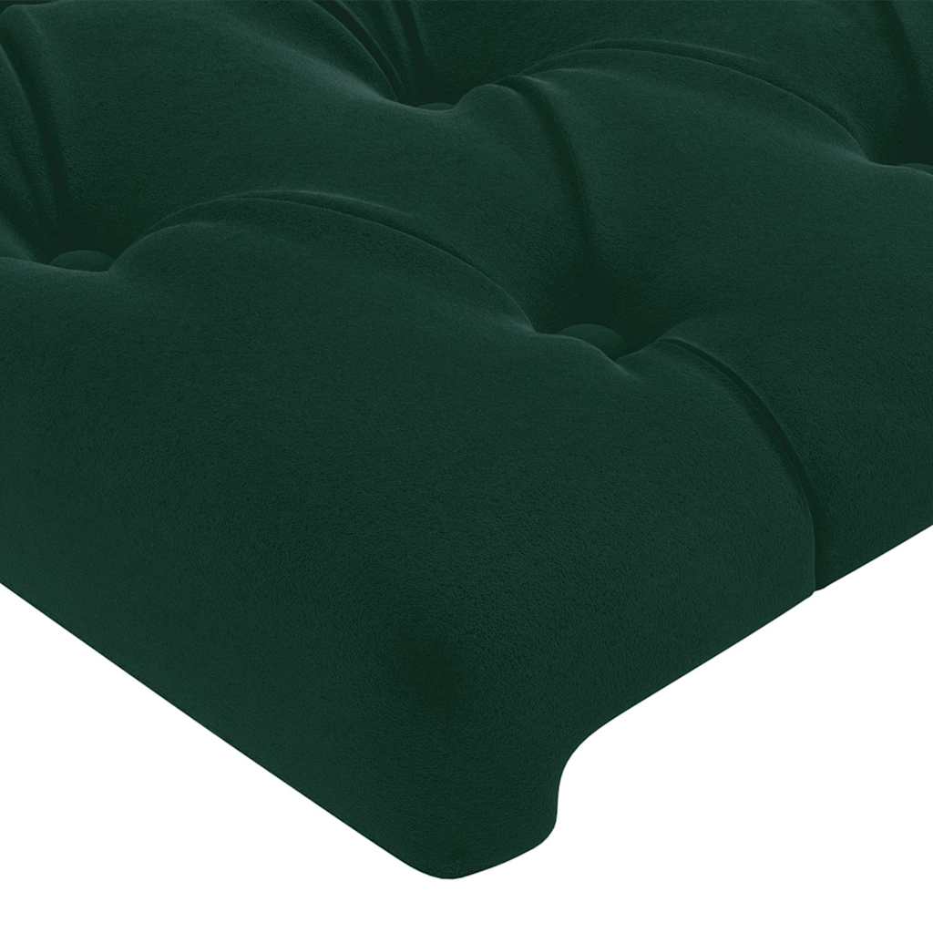 Testiera ad Orecchio Verde Scuro 103x16x118/128cm in Velluto | homemem39
