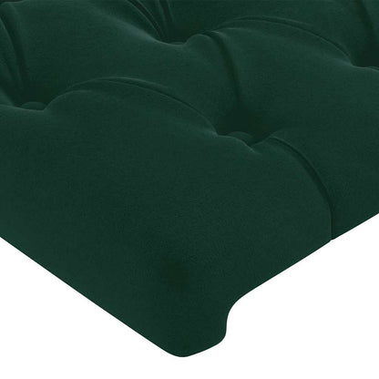 Testiera ad Orecchio Verde Scuro 103x16x118/128cm in Velluto | homemem39
