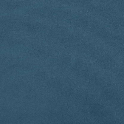 Testiera ad Orecchio Blu Scuro 147x16x118/128 cm in Velluto