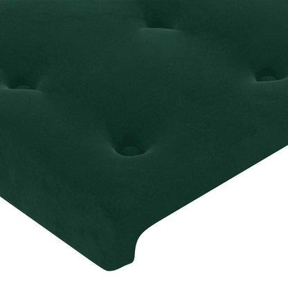 Testiera ad Orecchio Verde Scuro 203x16x118/128 cm in Velluto | homemem39