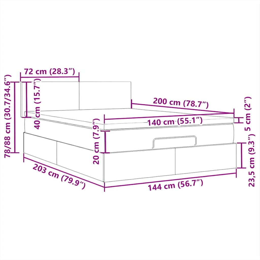Testiera a LED Blu Scuro 100x5x118/128 cm in Velluto | homemem39