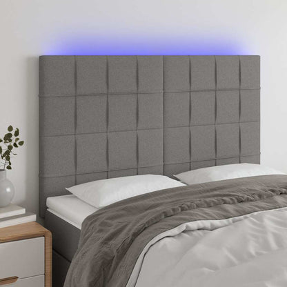 Testiera a LED GrigioScuro /128cm inTessuto