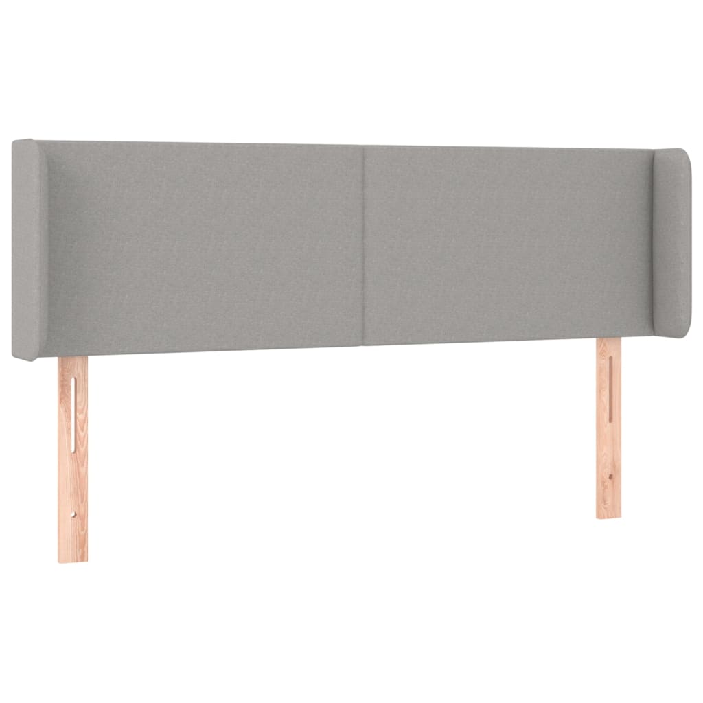 Testiera Grigio Chiaro a LED 147x16x78/88 cm in Tessuto - homemem39