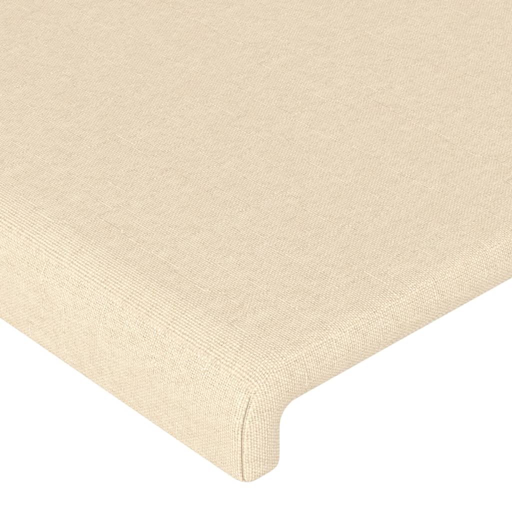 Testiera a LED Crema 163x16x78/88 cm in Tessuto - homemem39