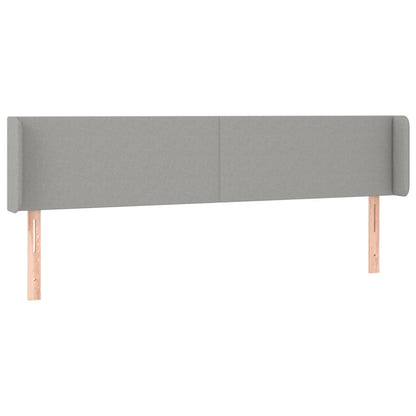 Testiera a LED Grigio Chiaro 183x16x78/88 cm in Tessuto - homemem39