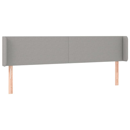 Testiera a LED Grigio Chiaro 203x16x78/88 cm in Tessuto - homemem39
