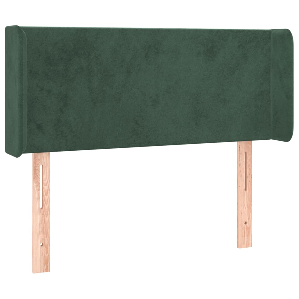 Testiera a LED Verde scuro 93x16x78/88 cm in Velluto - homemem39