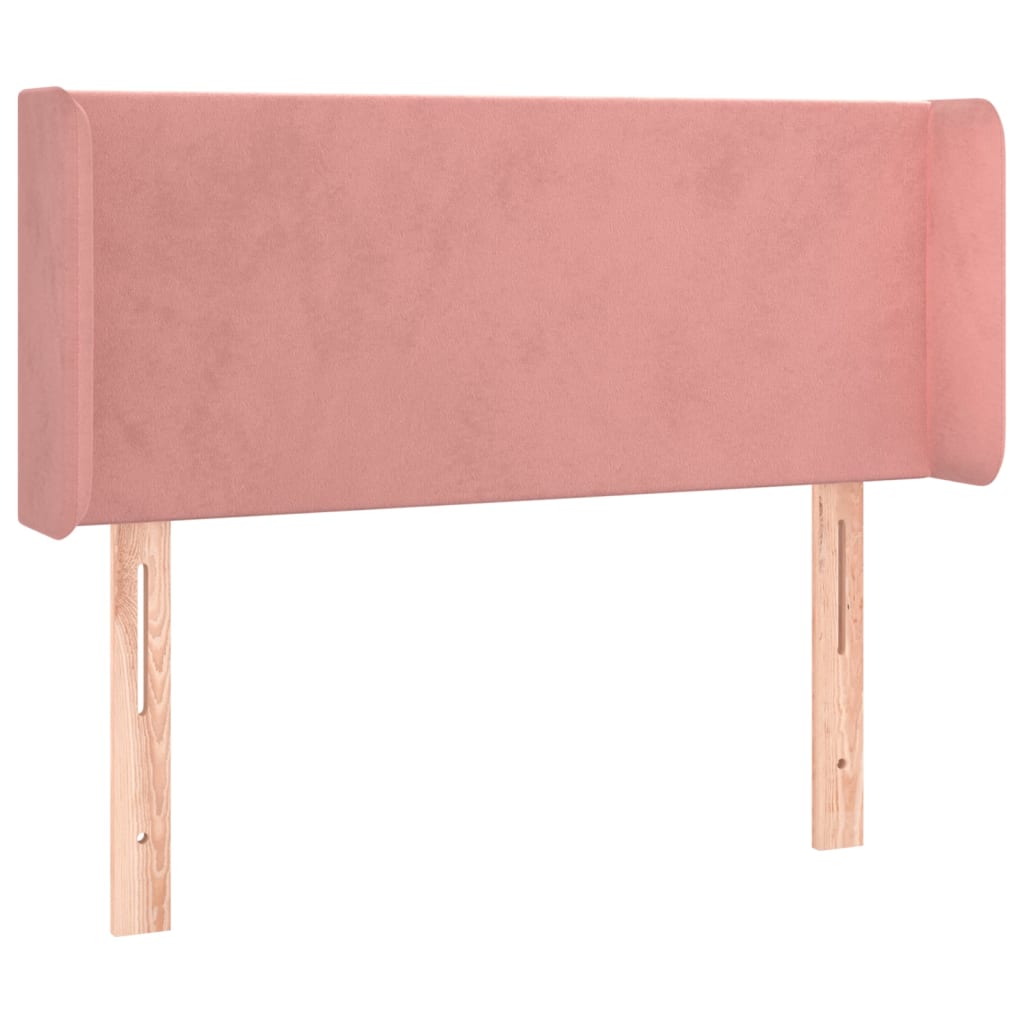 Testiera a LED Rosa 93x16x78/88 cm in Velluto - homemem39