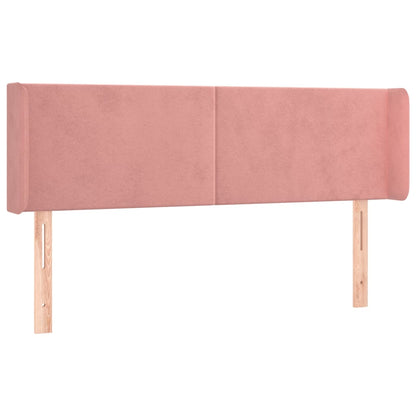 Testiera a LED Rosa 147x16x78/88 cm in Velluto - homemem39