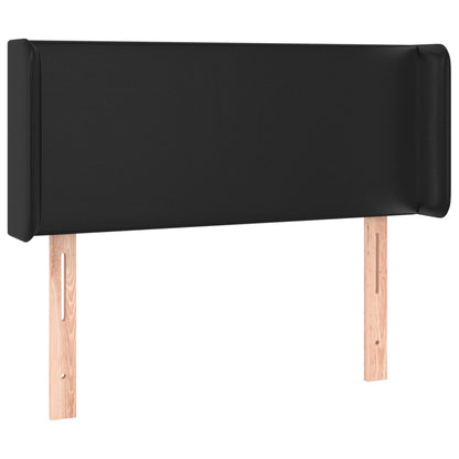 Testiera a LED Nera 93x16x78/88 cm in Similpelle - homemem39