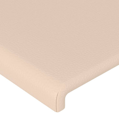 Testiera Cappuccino a LED 103x16x78/88 cm in Similpelle - homemem39