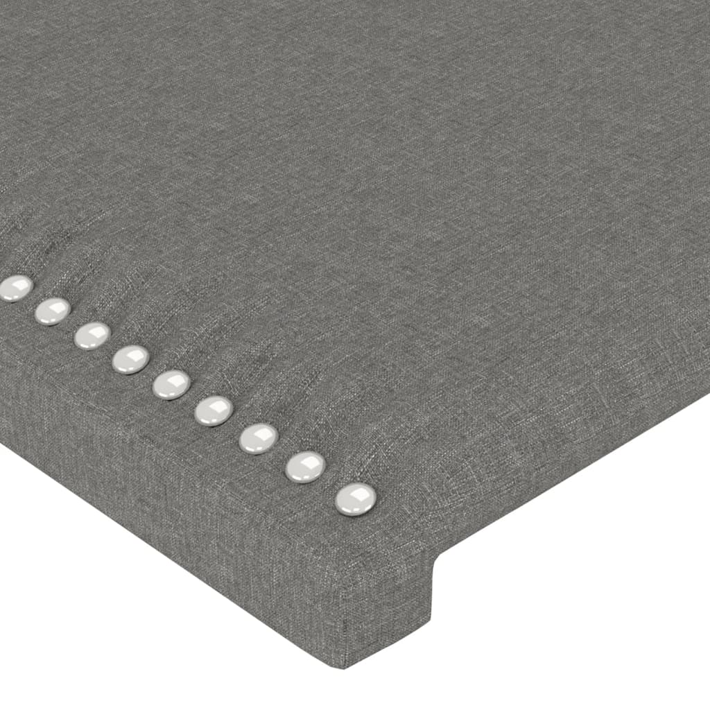 Testiera a LED Grigio Scuro 163x16x78/88 cm in Tessuto - homemem39
