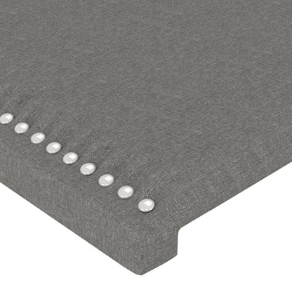Testiera a LED Grigio Scuro 163x16x78/88 cm in Tessuto - homemem39