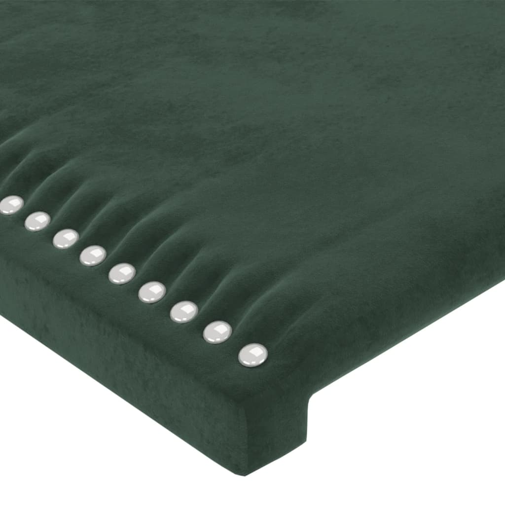 Testiera a LED Verde scuro 93x16x78/88 cm in Velluto - homemem39