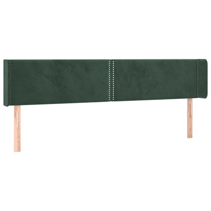 Testiera a LED Verde Scuro 203x16x78/88 cm in Velluto - homemem39