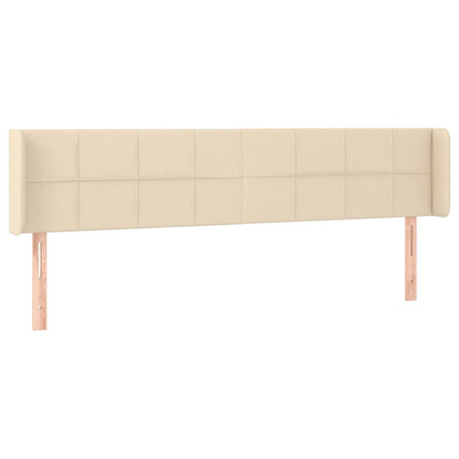 Testiera a LED Crema 163x16x78/88 cm in Tessuto - homemem39