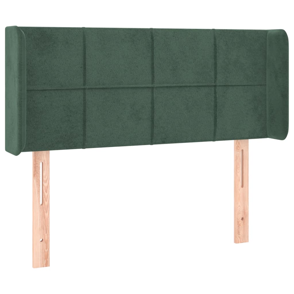 Testiera a LED Verde Scuro 83x16x78/88 cm in Velluto - homemem39