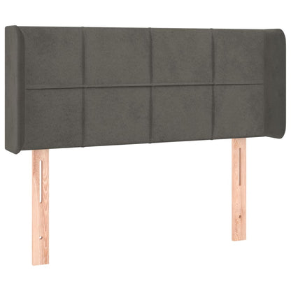 Testiera a LED Grigio Scuro 103x16x78/88 cm in Velluto - homemem39