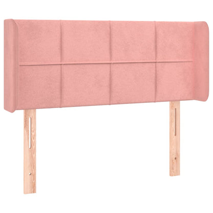 Testiera a LED Rosa 103x16x78/88 cm in Velluto - homemem39