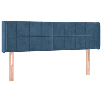 Testiera a LED Blu Scuro 147x16x78/88 cm in Velluto - homemem39