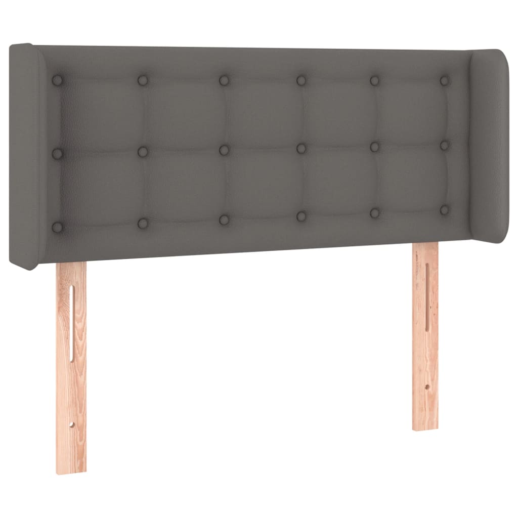 Testiera a LED Grigio 103x16x78/88 cm in Similpelle - homemem39