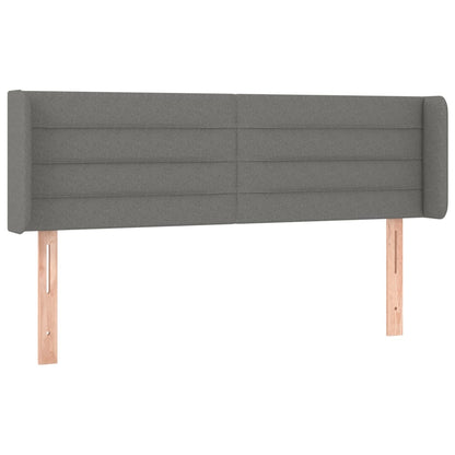 Testiera a LED Grigio Scuro 147x16x78/88 cm in Tessuto - homemem39