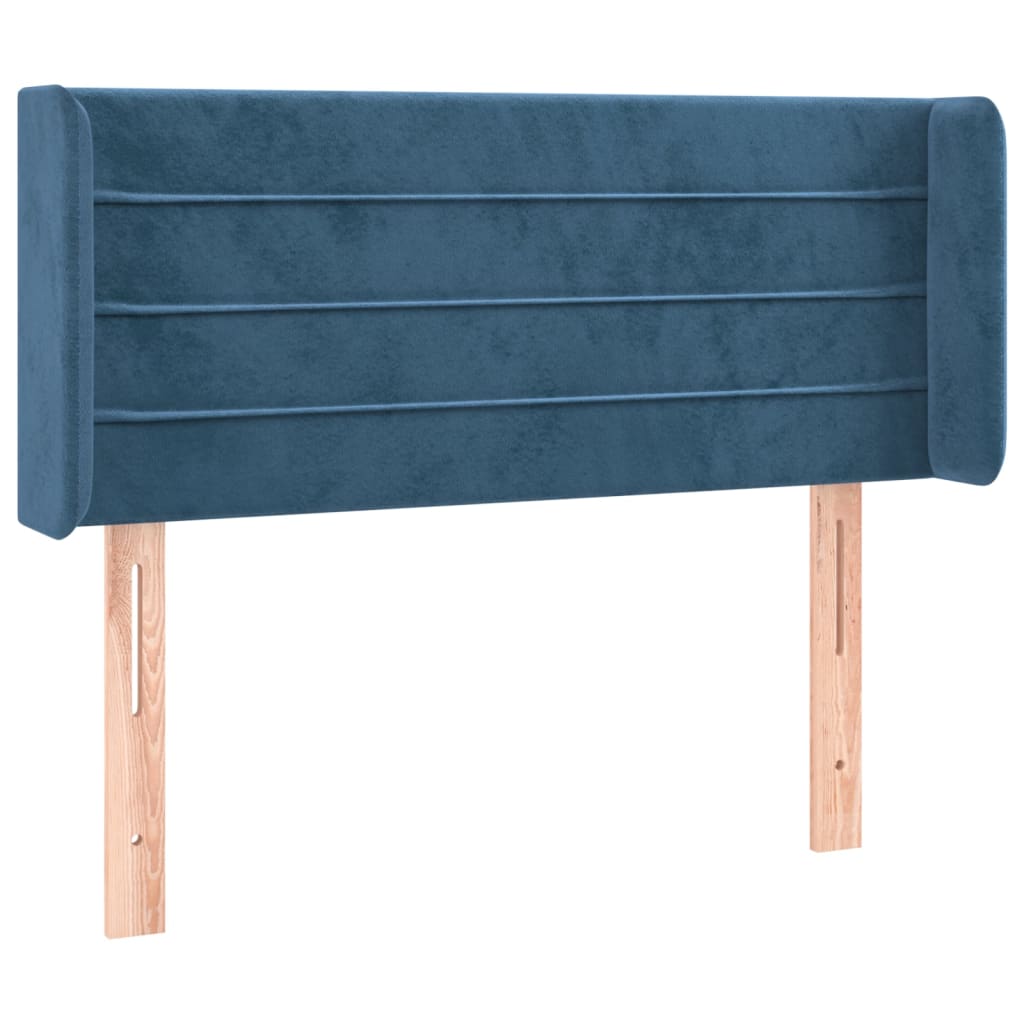 Testiera a LED Blu Scuro 103x16x78/88 cm in Velluto - homemem39