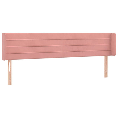 Testiera a LED Rosa 163x16x78/88 cm in Velluto - homemem39