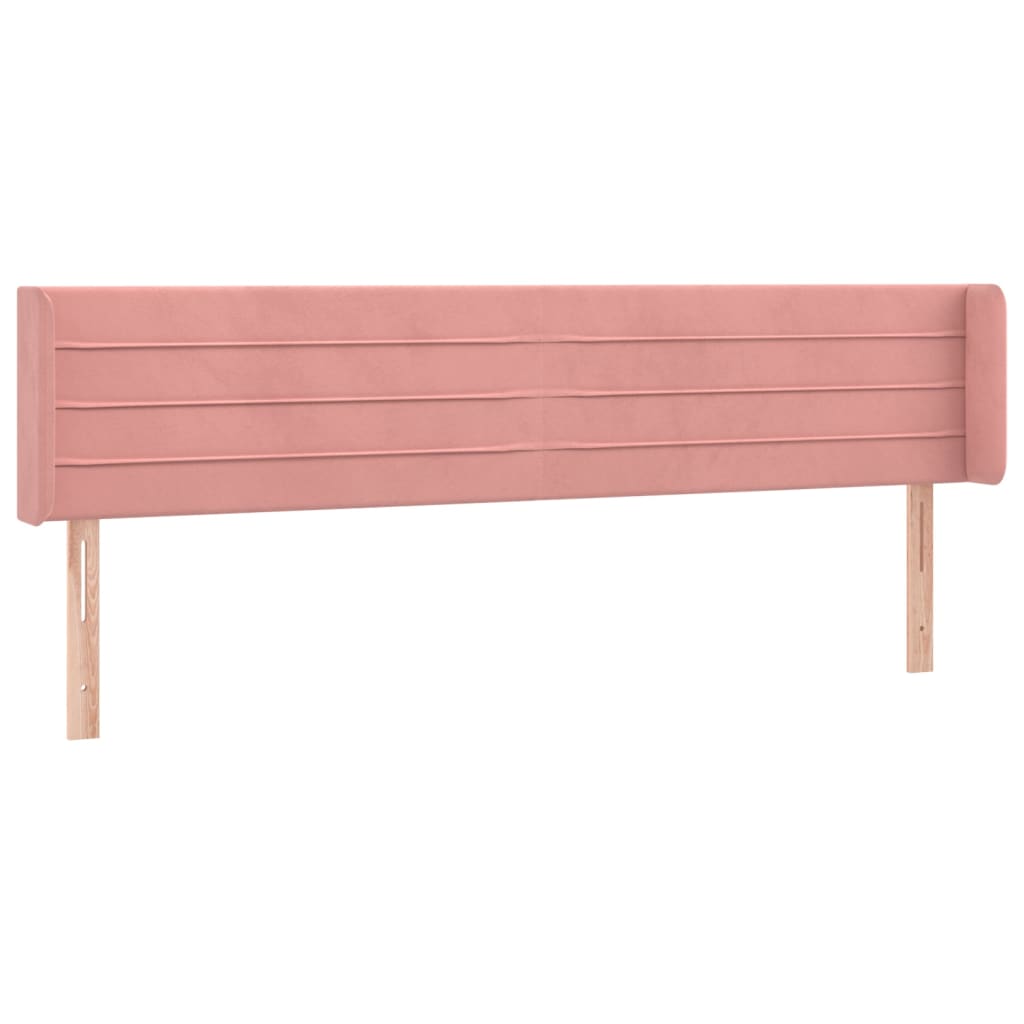 Testiera a LED Rosa 183x16x78/88 cm in Velluto - homemem39