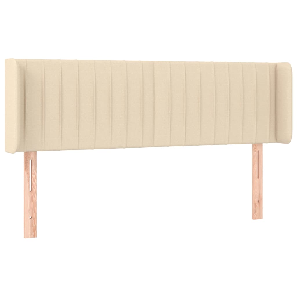 Testiera a LED Crema 147x16x78/88 cm in Tessuto - homemem39