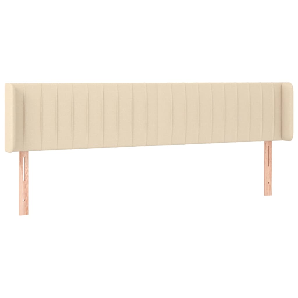 Testiera a LED Crema 163x16x78/88 cm in Tessuto - homemem39