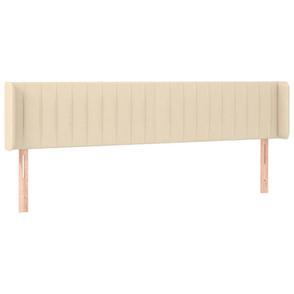 Testiera a LED Crema 163x16x78/88 cm in Tessuto - homemem39