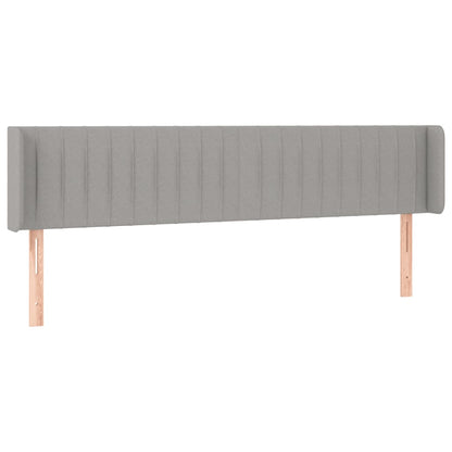 Testiera a LED Grigio Chiaro 183x16x78/88 cm in Tessuto - homemem39