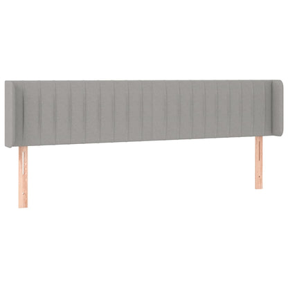 Testiera a LED Grigio Chiaro 203x16x78/88 cm in Tessuto - homemem39