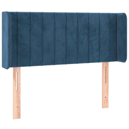 Testiera a LED Blu Scuro 83x16x78/88 cm in Velluto - homemem39