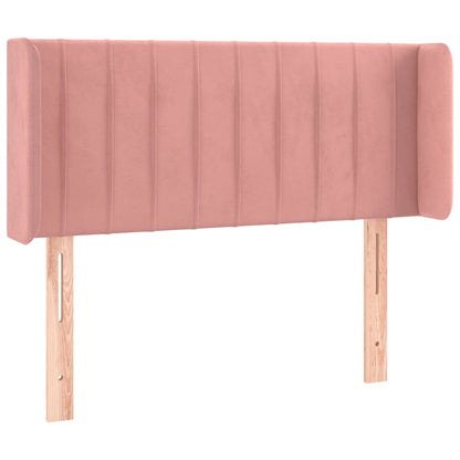 Testiera a LED Rosa 83x16x78/88 cm in Velluto - homemem39