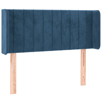Testiera a LED Blu scuro 93x16x78/88 cm in Velluto - homemem39