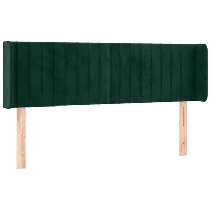Testiera a LED Verde Scuro 147x16x78/88 cm in Velluto | homemem39