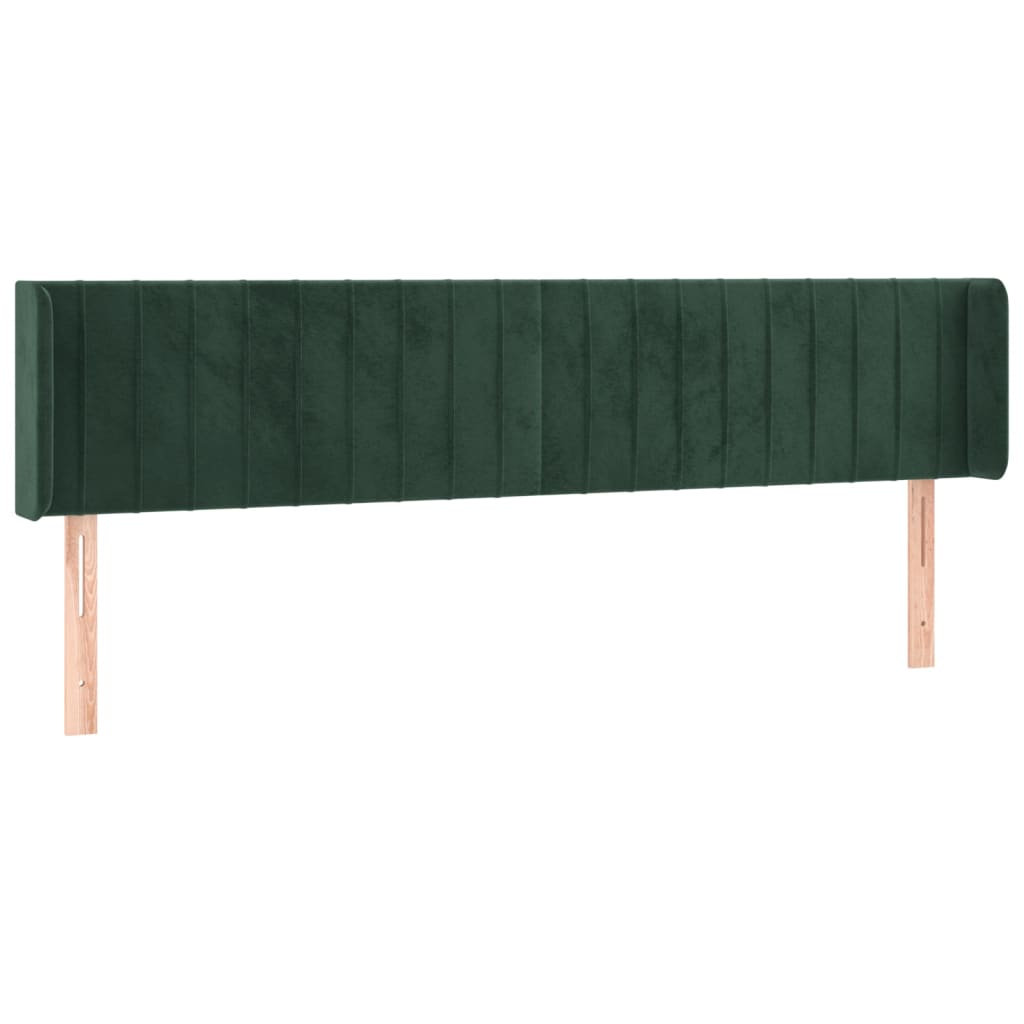 Testiera a LED Verde Scuro 163x16x78/88 cm in Velluto - homemem39