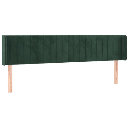 Testiera a LED Verde Scuro 163x16x78/88 cm in Velluto - homemem39