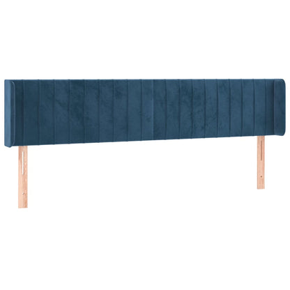 Testiera a LED Blu Scuro 163x16x78/88 cm in Velluto - homemem39