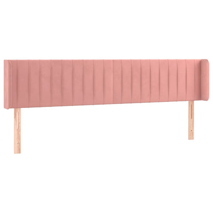 Testiera a LED Rosa 163x16x78/88 cm in Velluto - homemem39