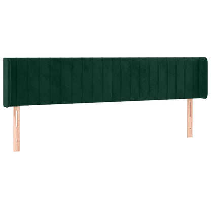 Testiera a LED Verde Scuro 203x16x78/88 cm in Velluto | homemem39