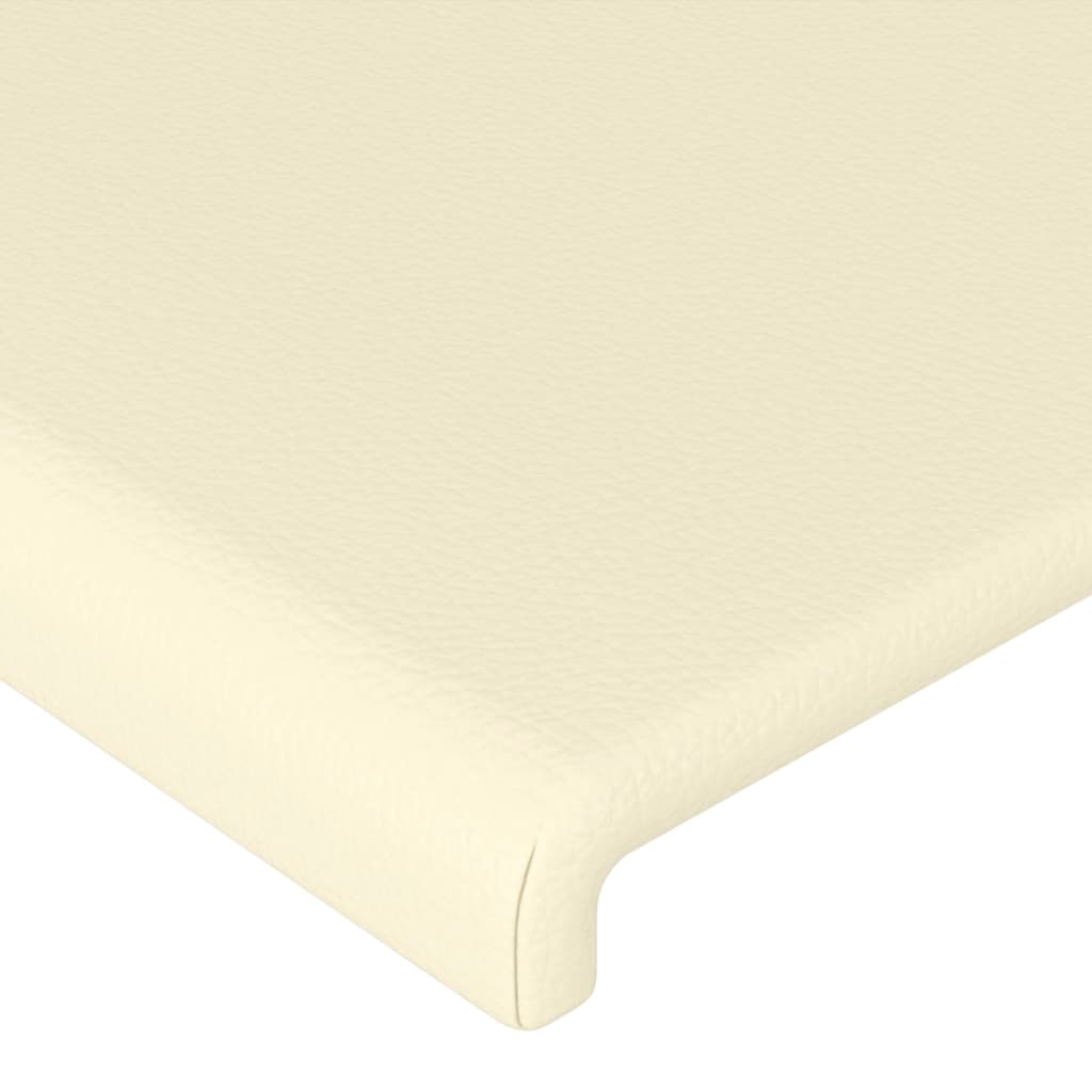 Testiera a LED Crema 103x16x118/128 cm in Similpelle | homemem39
